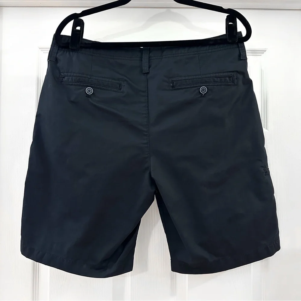 English Laundry Flat Front Tech Golf Shorts Black sz 34
